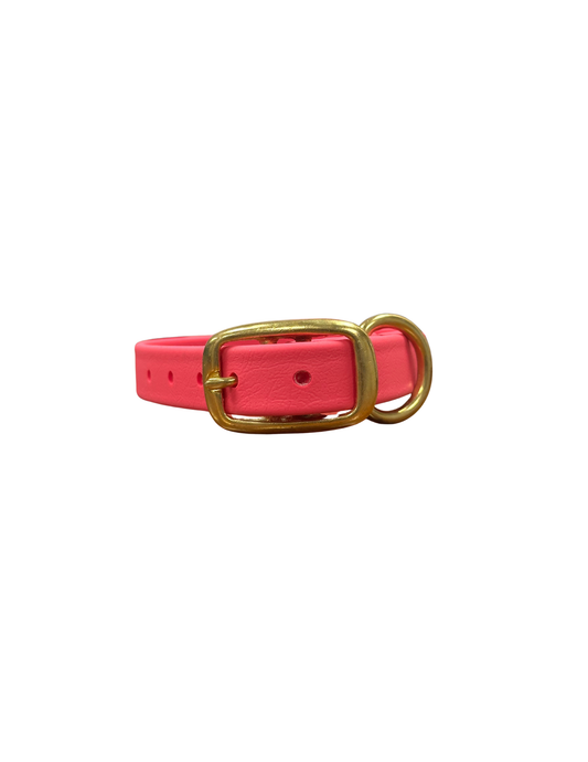 Hot Pink Waterproof Biothane Collar