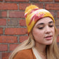 Dog Mom Tie Dye Beanie - Gold
