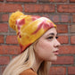 Dog Mom Tie Dye Beanie - Gold