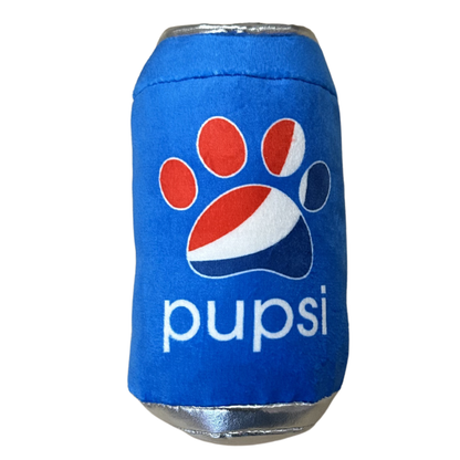 Soda Can Plush Dog Toy