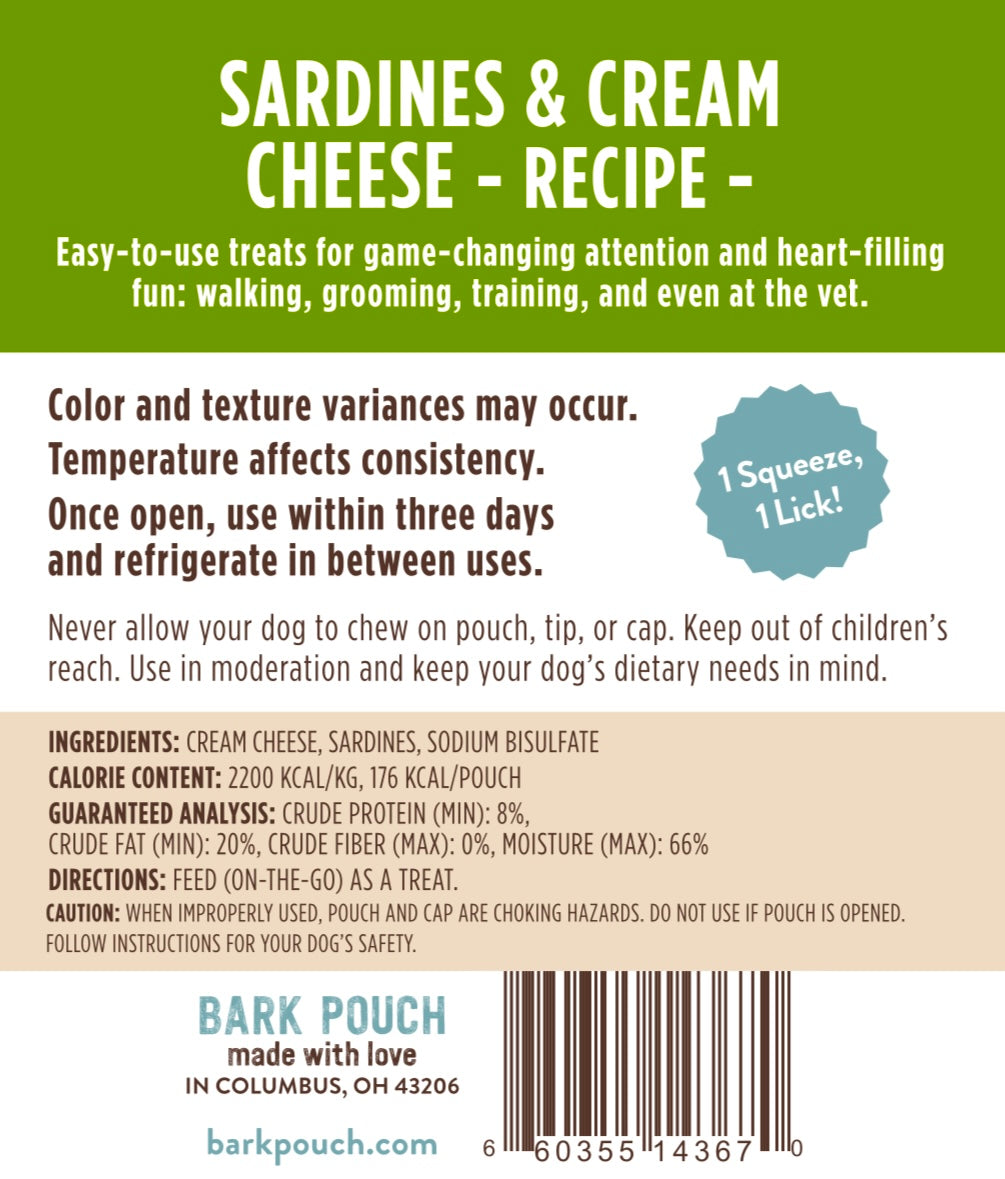 Sardines & Cream Cheese Pouch