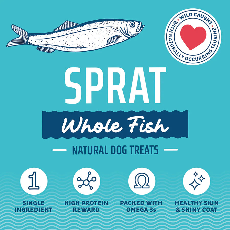Sprat Whole Fish Dog Treats