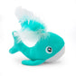 Whale with Feather Spout Cat Toy