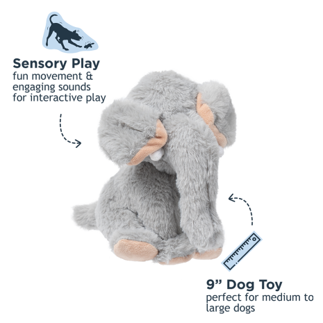 Animated Elephant Dog Toy