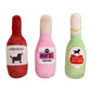 Beer, Wine & Rose Dog Toy Set