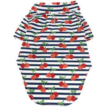 Cherry Stripe Hawaiian Camp Shirt