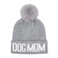 Dog Mom Beanie - Gray
