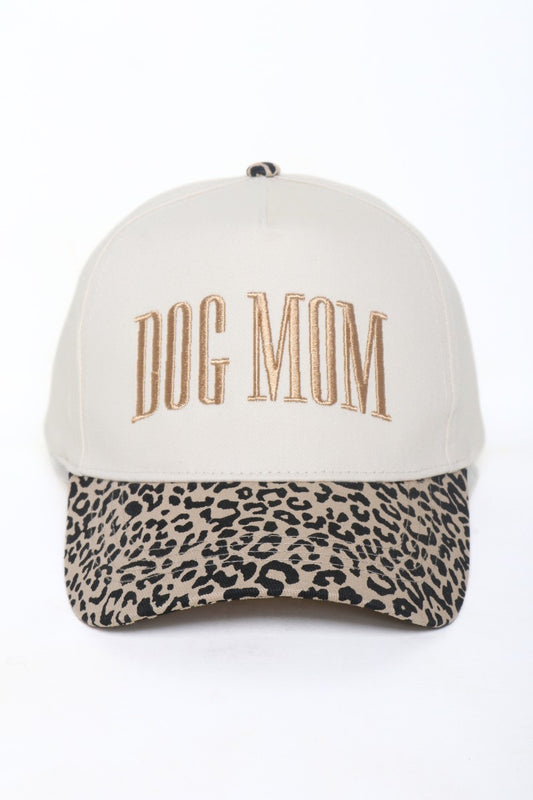 Leopard Dog Mom Cap