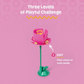 Springy Flower Cat Treat Toy