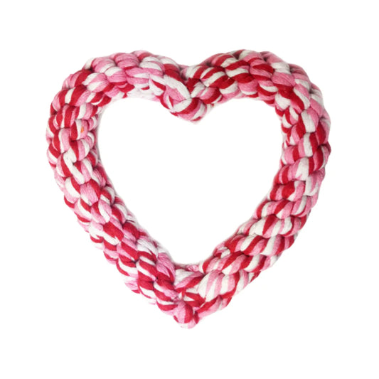 Heart Rope Dog Toy