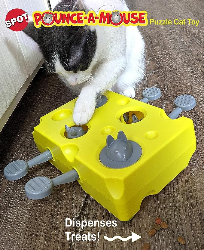 Spot Pounce-A-Mouse Puzzle Cat Toy – Le Gray Haus