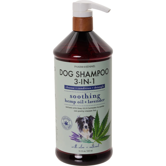 3-IN-1 Hemp Oil + Lavender Dog Shampoo