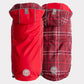 Reversible Dog Raincoat | Red Plaid