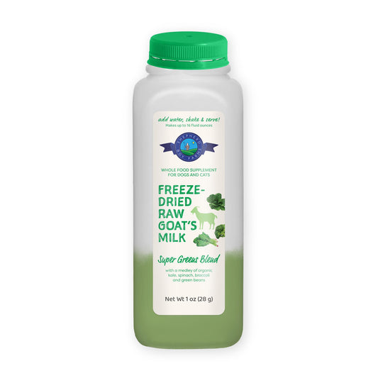 Freeze-Dried Raw Goat's Milk- Super Greens Blend