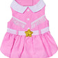 Pink Glittery Stars Cowgirl Dress