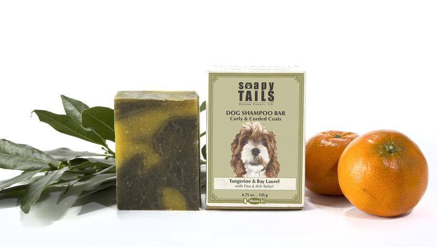 Tangerine and Bay Laurel - Curly and Corded Coat Dog Shampoo Bar 4.75oz