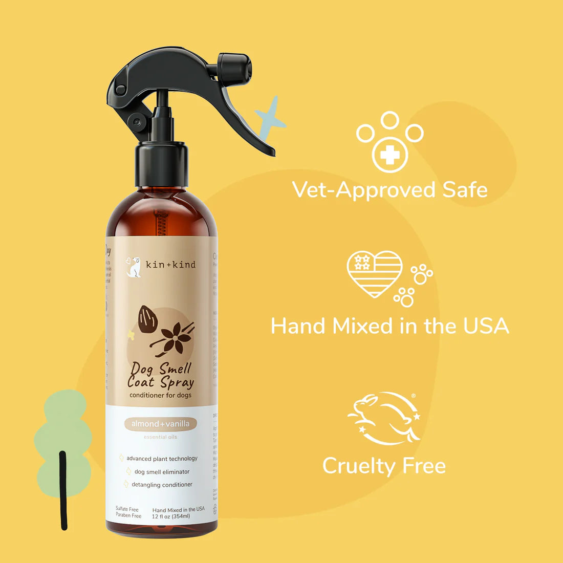 Almond+Vanilla Dog Coat Spray