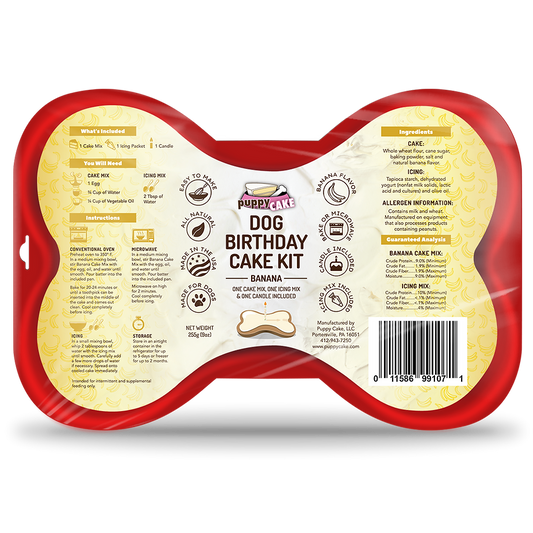 Dog Cake Kit: Banana Cake Mix