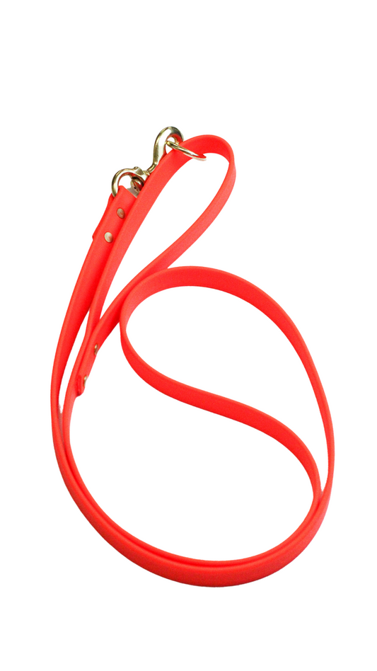 Orange Waterproof Biothane Leash