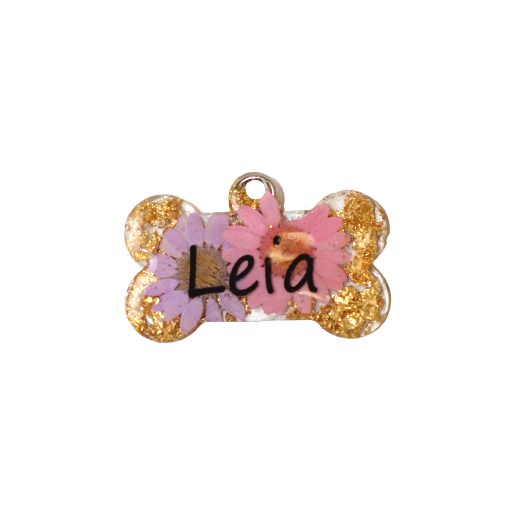 Champagne Blossoms Dog Tag